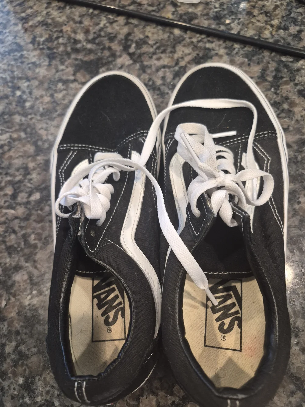 Vans Black & White Low-Top Sneakers